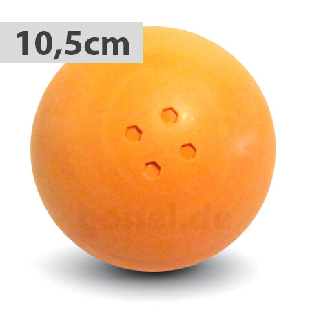Boßelkugel gummi 10.5cm orange (Hobby)