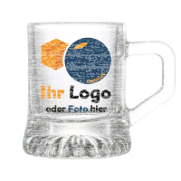 Schnapsglas mit Henkel 30776 bedruckt, veredelt, mit Logo / Label