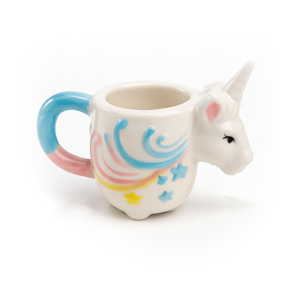 Schnapsglas aus Keramik Partys, Karneval, Fasching, (Einhorn)