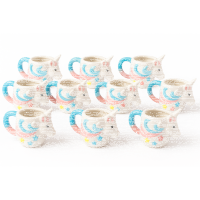 Schnapsglas aus Keramik Partys, Karneval, Fasching, (Einhorn)