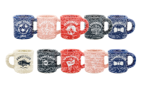 Schnapsglas / Schnapskrug aus Keramik bedruckt / Label