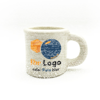 Schnapsglas / Schnapskrug aus Keramik bedruckt / Label