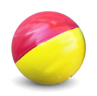 Boßelkugel gummi 10.5cm rot/gelb (Hobby)