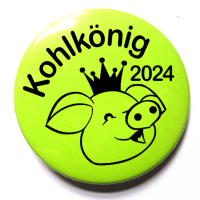 Button Kohlkönig "Schwein" Kohlfahrt/Kohltour